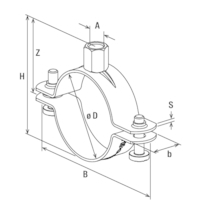 FISCHER Rohrschelle FRS N 137-146 M8/M10