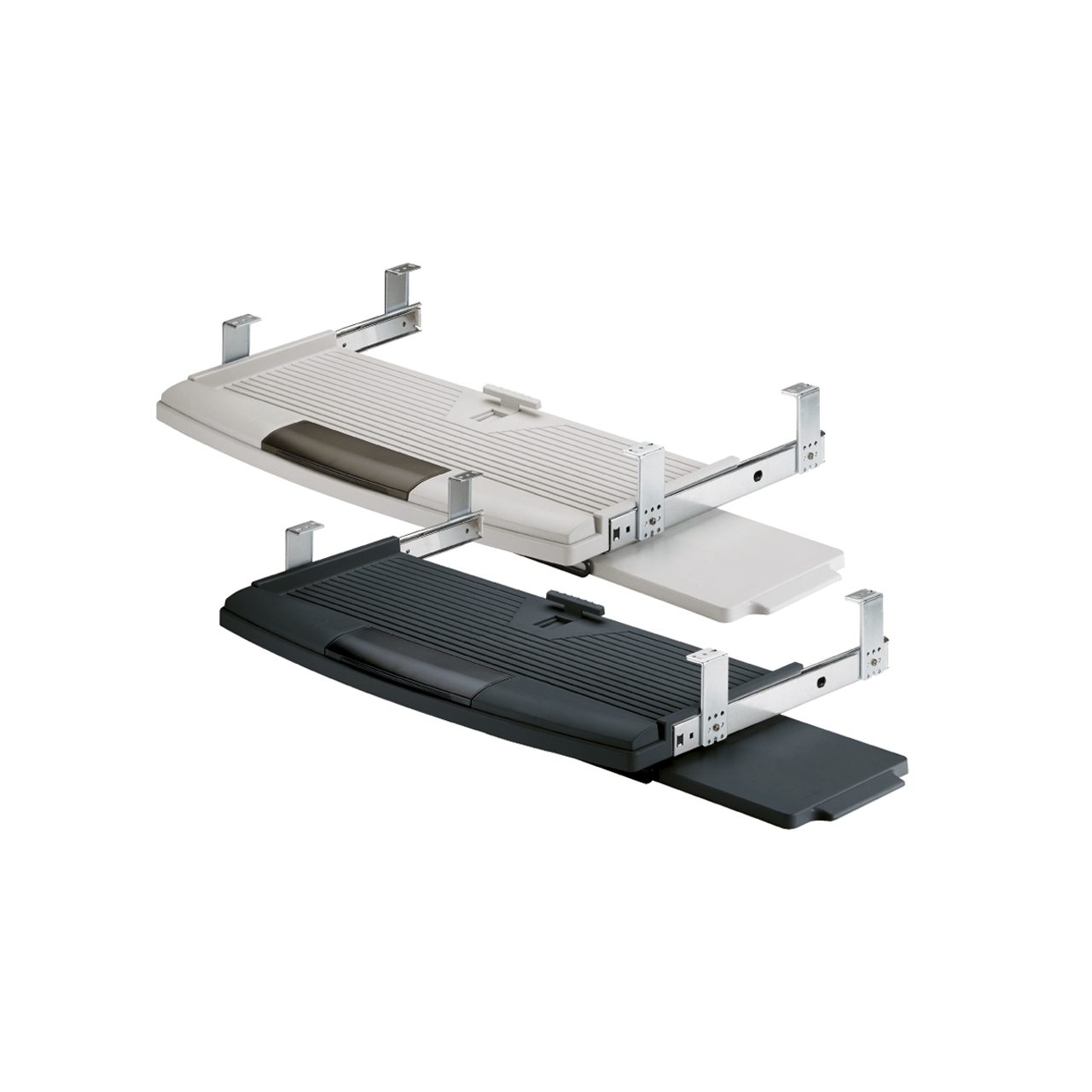 HETTICH Tastaturauszug mit Mousepad, schwarz, 70284