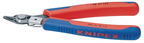 KNIPEX Elektronik-Seitenschneider Super-Knips® L.125mm Form 4 Facette nein brün.KNIPEX