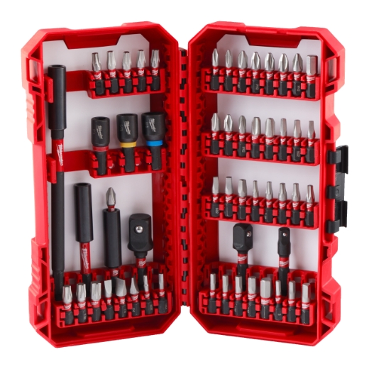 MILWAUKEE 56-tlg. Set in PACKOUT kompatibler Kassette SHOCKWAVE Set Schrauben