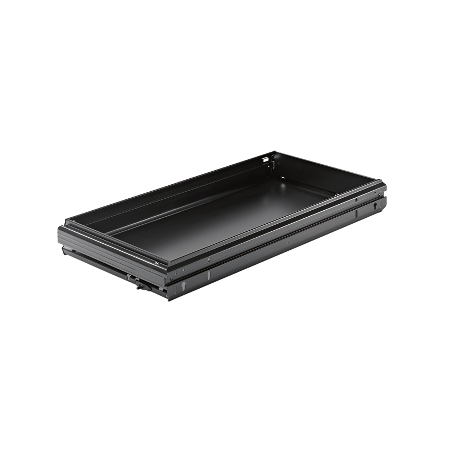 HETTICH Breitwandschub Systema Top 2000, Schranktiefe 400 mm, 736 x 352, schwarz, 1054134