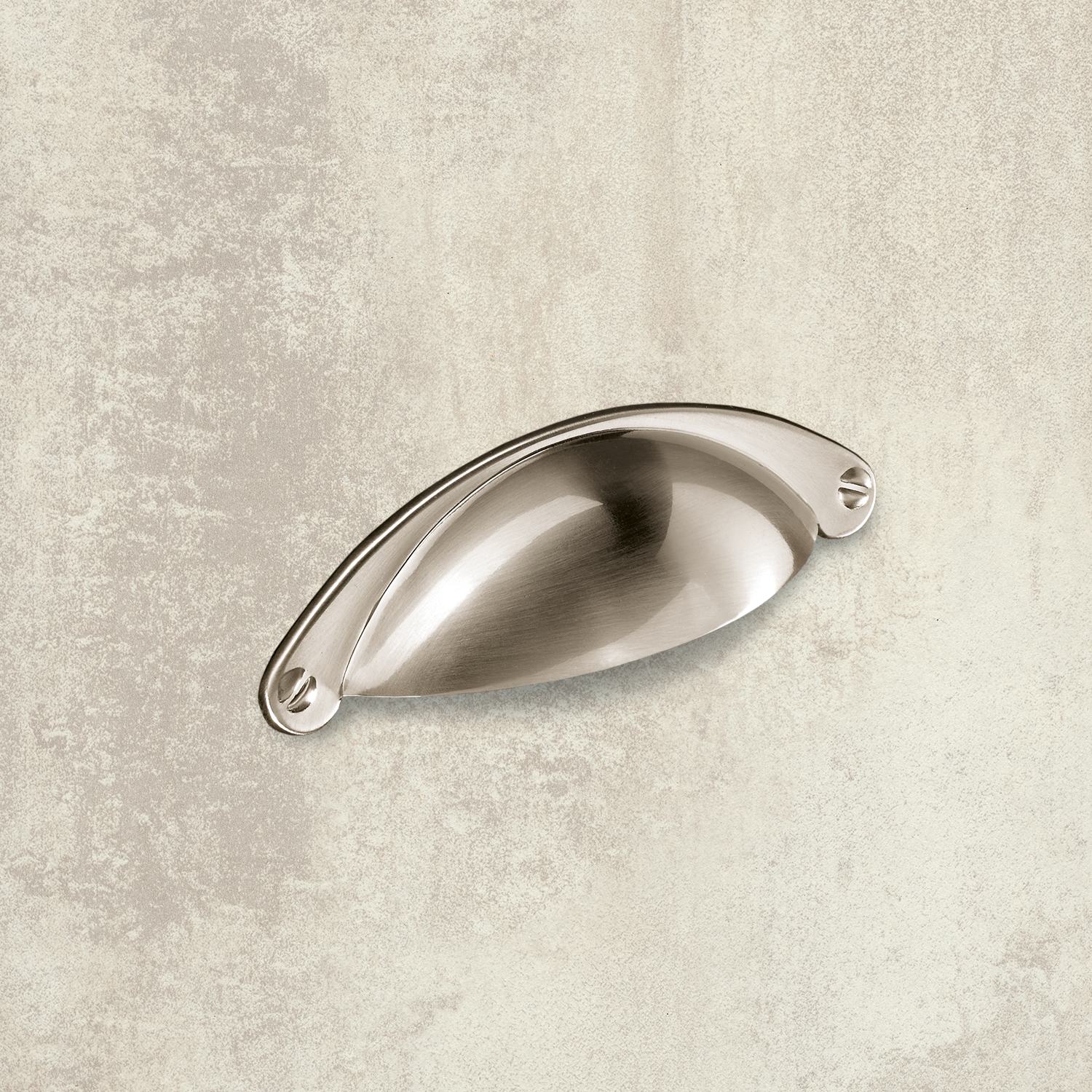 HETTICH Griff Matane, •–• 64, L 105 mm, B 30 mm, H 25 mm, Edelstahl Optik gebürstet, 9113228 HETTICH Griff Matane, •–• 64, L 105 mm, B 30 mm, H 25 mm, Edelstahl Optik gebürstet, 9113228