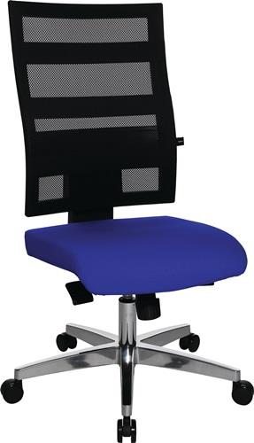 TOPSTAR Bürodrehstuhl Punktsynchr.-T.schwarz/blau 450-550mm Trgf.110kg TOPSTAR