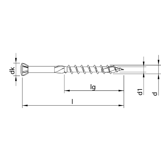 HECO TOPIX-plus 3,5 x 50, Glasleistenschraube, Linsensenkkopf mit Fräsrippen, T-Drive, Teilgewinde, verzinkt blau, A3K