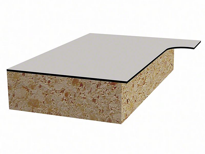 BOSCH Bündigfräser Standard for Wood, 8 mm, D1 12,7 mm, L 25,4 mm, G 68 mm