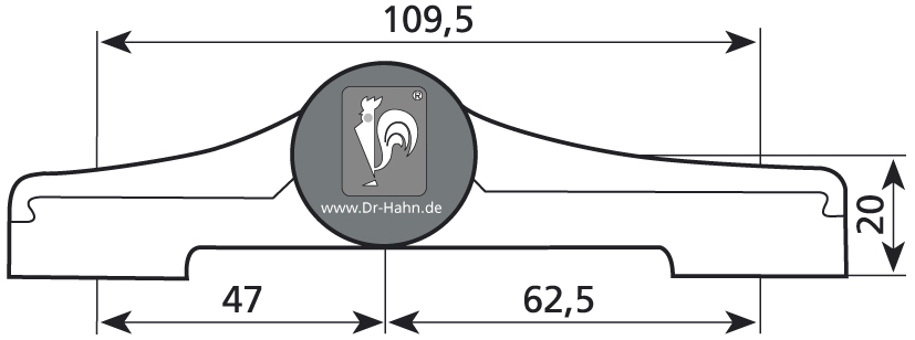 DR. HAHN Aufschraubband Türband 4 AT M979, 3-teilig