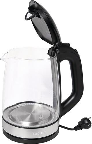 Nordwest Wasserkocher WK 3501 swg 2200 W schwarz ,2l 1,1kg Glas,VA LED blau EXQUISIT Nordwest Wasserkocher WK 3501 swg 2200 W schwarz ,2l 1,1kg Glas,VA LED blau EXQUISIT