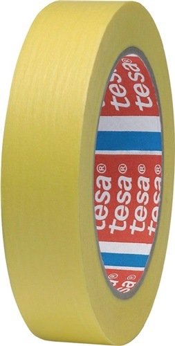 TESA Präzisionskrepp 4334 glatt gelb L.50m B.25mm Rl.TESA