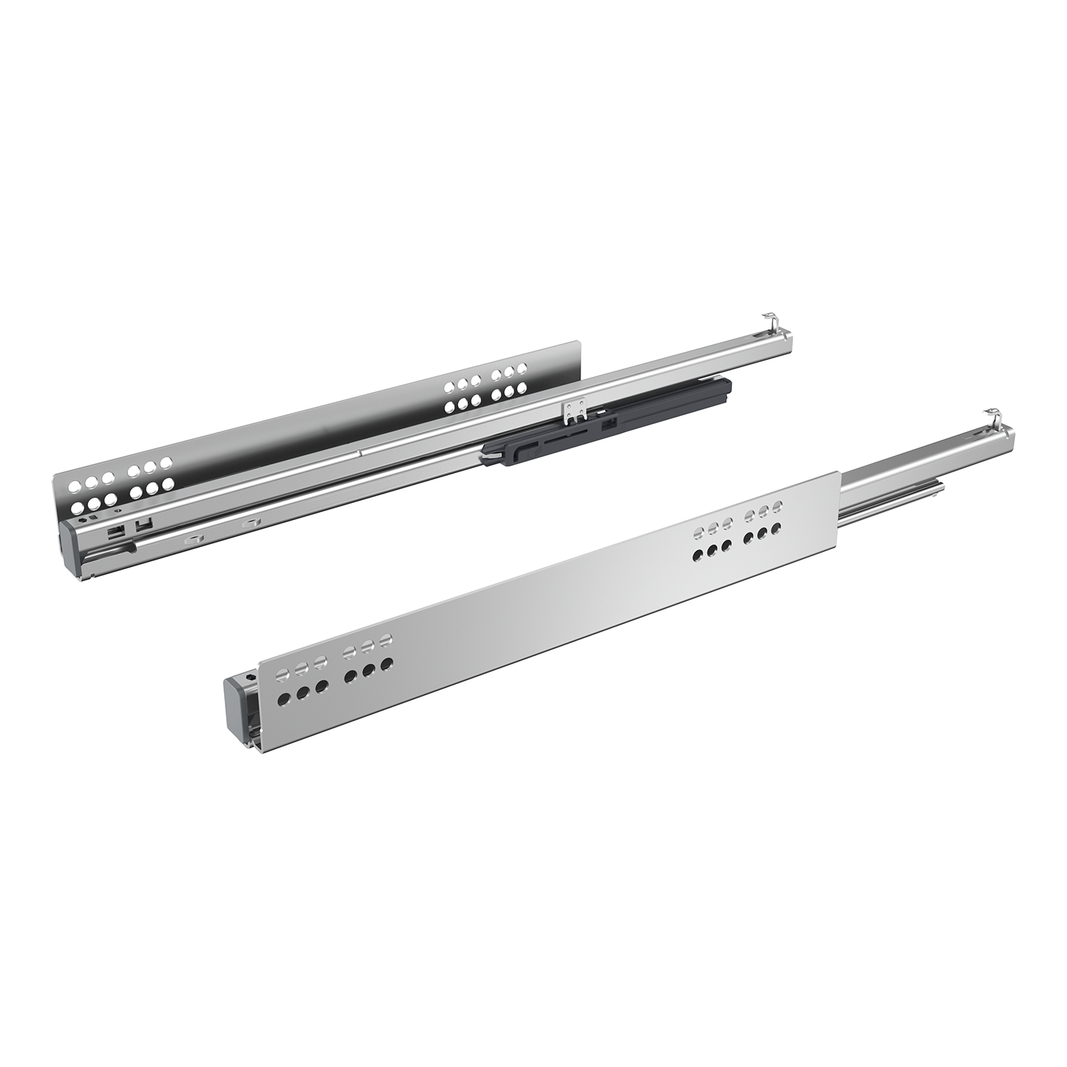 HETTICH Auszugsführung Quadro V6+ für Push to open Silent, NL 350 mm, EB 9,5 mm, links und rechts, 9243739