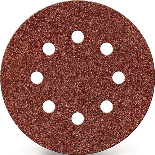 Haftschleifscheibe GLS 5 125mm K.180 f.HO/Metall Korund Lochanzahl 8 TECWERK