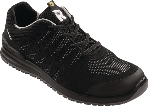 RUNNEX Sicherheitshalbschuh SportStar 5108 Gr.45 schwarz/grau S1P SRC ESD PES RUNNEX