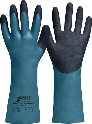 NITRAS Chemiehandschuhe Green Barrier Grip Gr.10 grün/schwarz EN 388,EN 374 NITRAS Chemiehandschuhe Green Barrier Grip Gr.10 grün/schwarz EN 388,EN 374