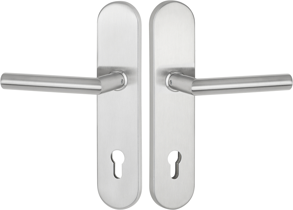 HERMAT Schutz-Drückergarnitur BASIC 02 1802.22Ø/2089.SH, ES 1, Edelstahl