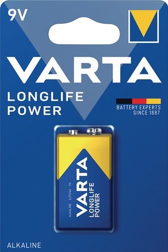 VARTA Batterie Longlife Power 9 V 6LP3146-E Block 580 mAh 6LP3146 4922 1 St./Bl.