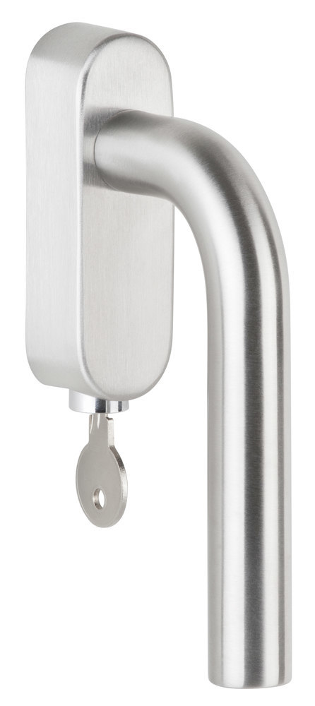 HERMAT Fenstergriff abschließbar BASIC 03 1803/DKSI, Edelstahl