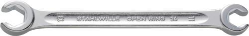STAHLWILLE Doppelringschlüssel OPEN-RING 24 12x14mm 180mm m.6kant STAHLWILLE