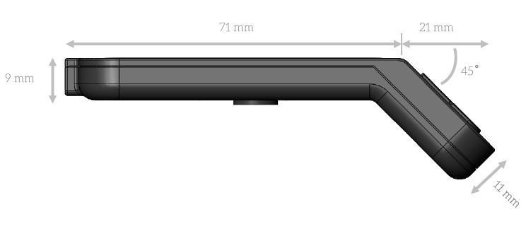 SWEDSTYLE Bedieneinheit Hand 37 B mit 4 Memorytasten