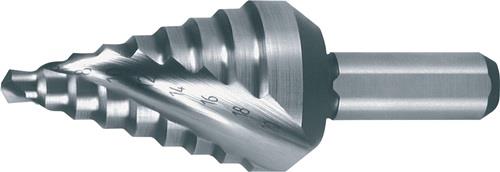 RUKO Stufenbohrer Bohrber.4-20mm HSS Spiralnut Gesamt-L.58mm Z.2 Stufen 9 RUKO