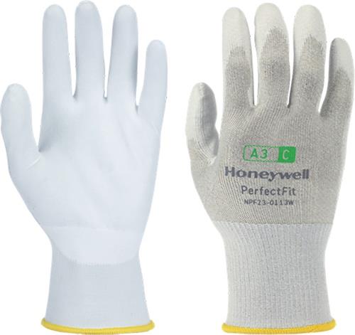 HONEYWELL Schnitthandschuh New Perfect Fit 13G PU A3/C Gr.8 weiß EN 388 PSA II HONEYWELL