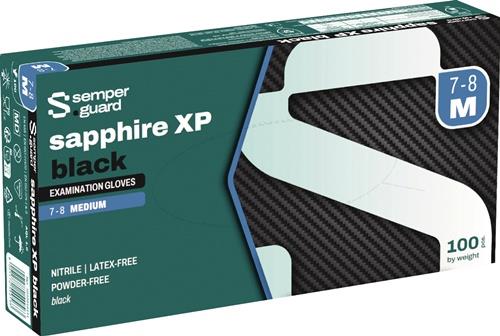 SEMPERMED Einw.-Handsch.Semperguard® Sapphire XP black Gr.L schwarz Nitril 100 St./Box