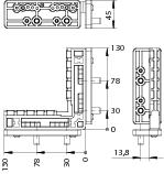 WINKHAUS Bohrlehre LE.B.FL.K 20-13, Stahl, WINKHAUS Bohrlehre LE.B.FL.K 20-13, Stahl,