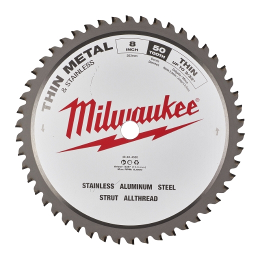 MILWAUKEE 203/15,87 mm Z50 Kreissägeblatt für Metall-Handkreissägen
