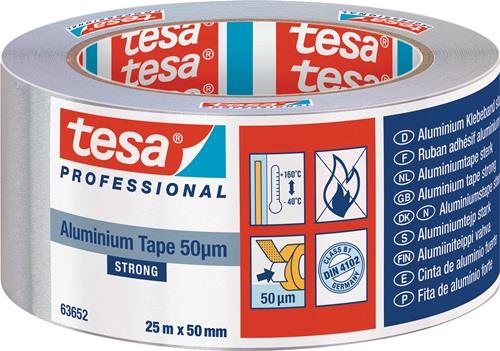 TESA Aluminiumklebeband Strong 63652 m.Liner L.25m B.50mm Rl.TESA