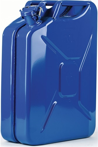 VALPRO Kraftstoffkanister 20l Signalblau RAL 5005 Stahlbl.0,9mm L345xB165xH470mm VALPRO