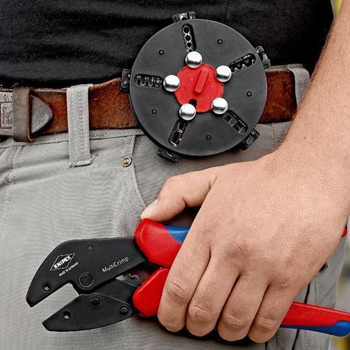 KNIPEX Crimpzange MultiCrimp® L.250mm 5 Wechseleinsätze KNIPEX KNIPEX Crimpzange MultiCrimp® L.250mm 5 Wechseleinsätze KNIPEX