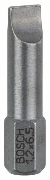 BOSCH Schrauberbit Extra-Hart S 1,2 x 6,5, 25 mm, 3er-Pack
