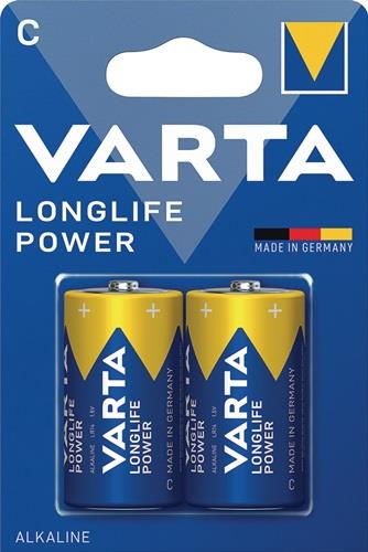 VARTA Batterie Longlife Power 1,5 V C-AM2-Baby 7800 mAh LR14 4914 2 St./Bl.