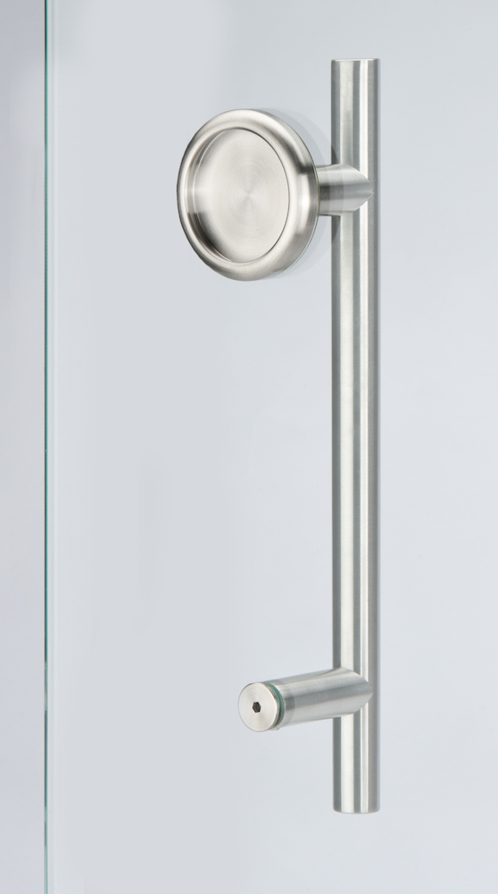 HERMAT Stoßgriff 6406/SET/8500, D 20 mm, Edelstahl