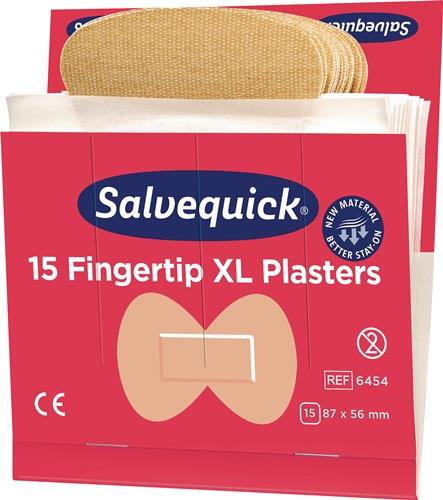 SALVEQUICK Pflasterstrips Salvequick elastisch 6 Nachfüllpack.je 15 St.SALVEQUICK