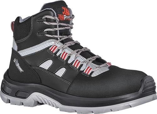 U-POWER Sicherheitsstiefel Cross Gr.40 schwarz/grau/rot S3 SRC EN20345 Leder U.POWER