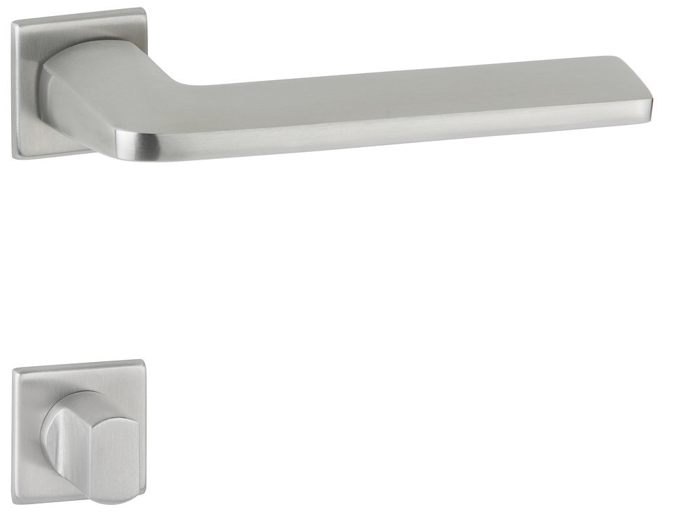 HERMAT Drückergarnitur mit Rosetten EVENT 1002/2401.K, Edelstahl