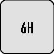 PROMAT Handgewindebohrer DIN 352 Nr.2 M6x1mm HSS ISO2 (6H) PROMAT