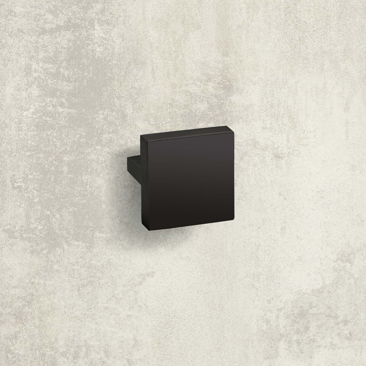 HETTICH Griff Messana, Bohrabstand 32 mm, L 42 mm, B 42 mm, H 25 mm, Schwarz matt, 9345411