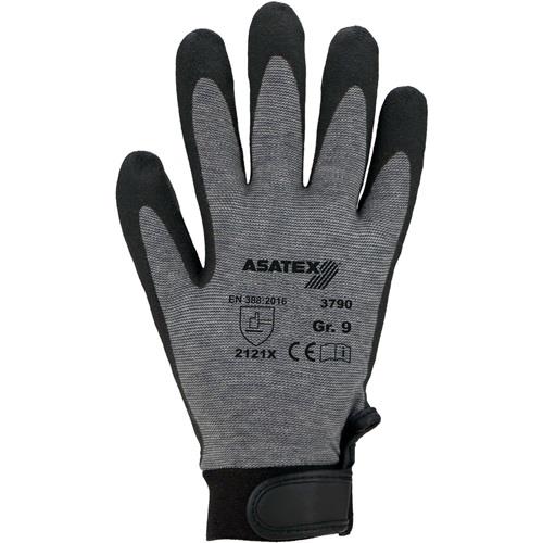 ASATEX Handschuhe Gr.9 grau EN 388 PSA II Baumwolle/Elastan ASATEX