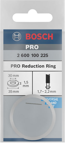 BOSCH Reduzierring für Kreissägeblätter, 35 x 30 x 1,5 mm