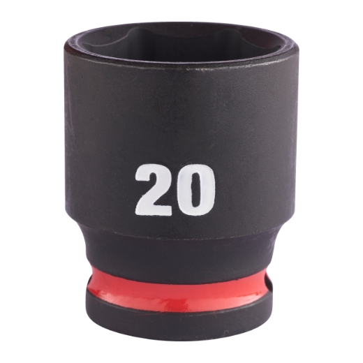 MILWAUKEE 20 x 34 mm SHOCKWAVE Schlagnuss 3/8" kurz