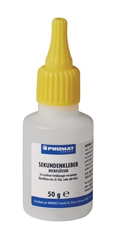 PROMAT Sekundenkleber dickflüssig 50g farblos Flasche PROMAT CHEMICALS