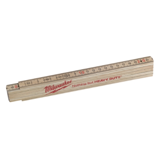 MILWAUKEE 2 m Natur Gliedermaßstab Holz Slim