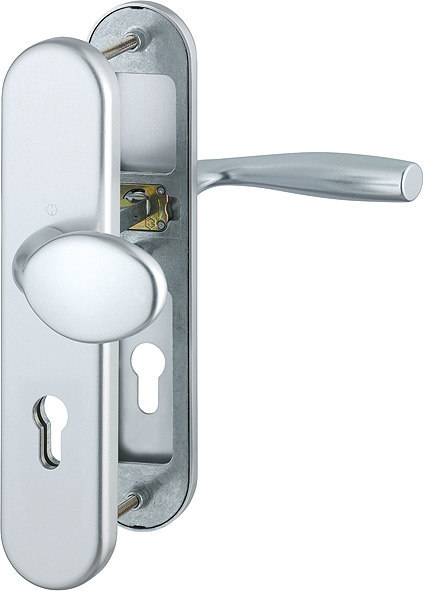 HOPPE® Schutz-Wechselgarnitur mit Langschild Vitória 76G/3331/3410/1515, 8/72 mm, Aluminium, 3668971