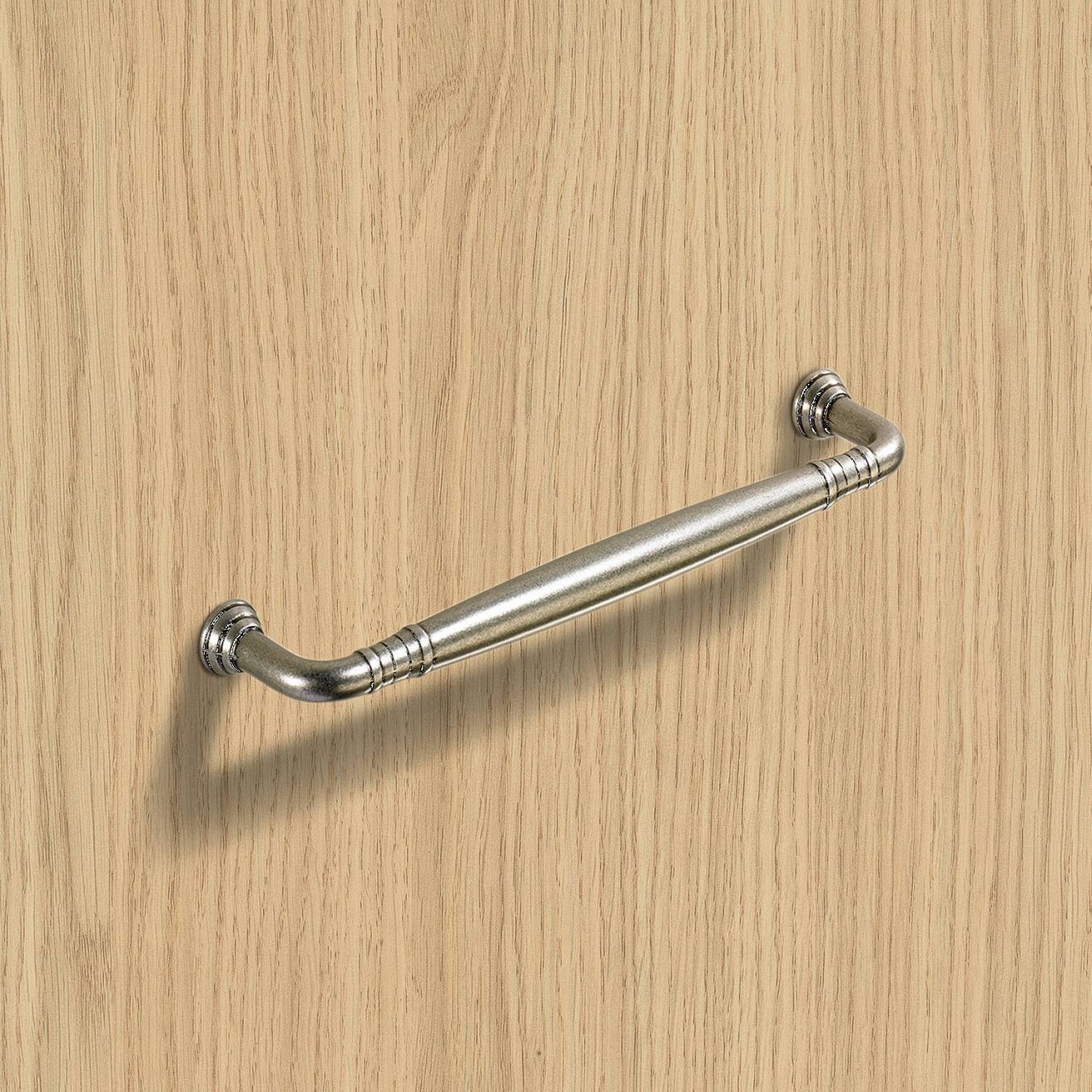 HETTICH Griff Gissi, •–• 128, H 29 mm, ø 12 mm, Zinn Optik, 9112651