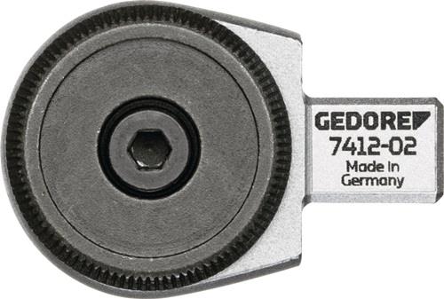 GEDORE Einsteckumschaltknarre 7412-02 1/2 Zoll 9x12mm CV-Stahl GEDORE