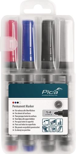 PICA Permanentmarker-Set Pica Classic sortiert Strich-B.1-4mm Round Tip PICA