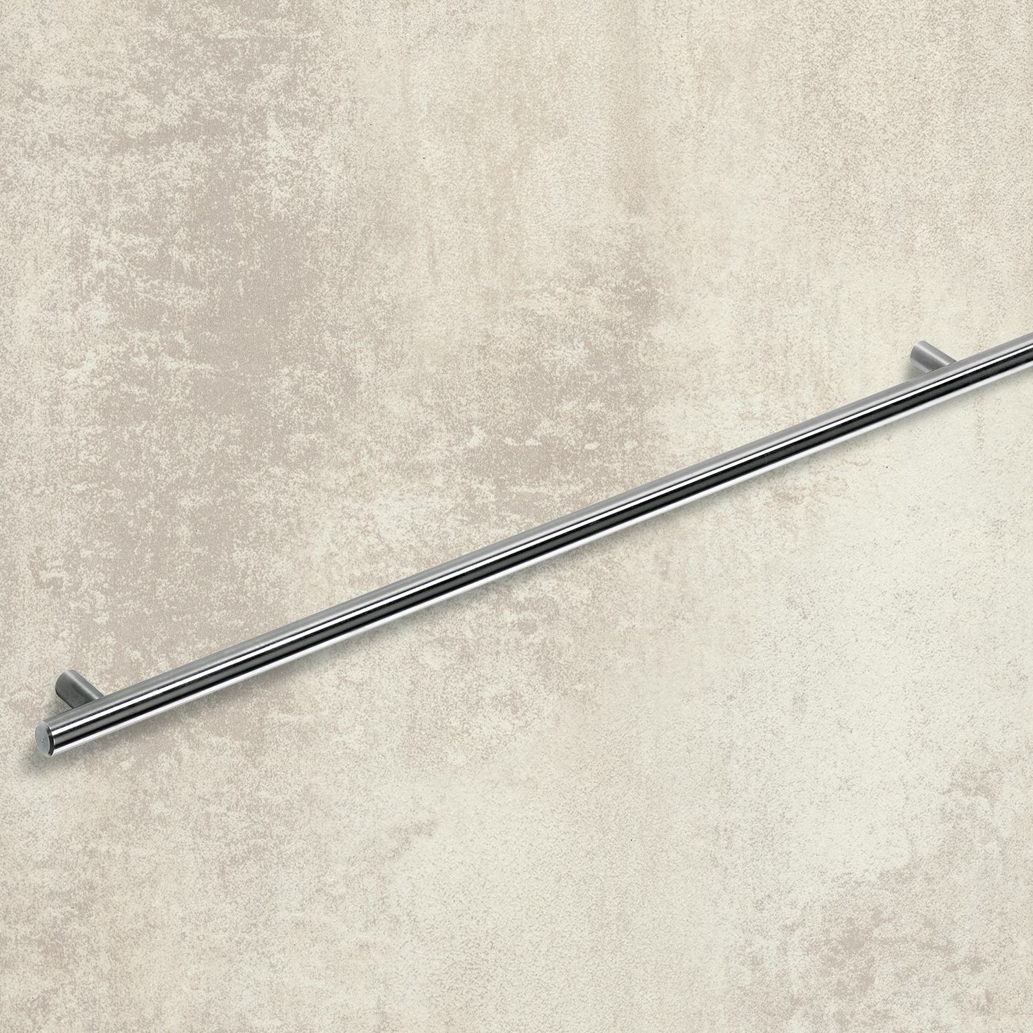 HETTICH Stangengriff Salvia, •–• 720, L 1500 mm, H 35 mm, ø 12 mm, Edelstahl gebürstet, 9071043