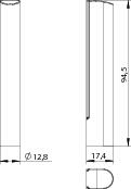 WINKHAUS Abdeckkappe für Flügellager K.FL.K.130, Kunststoff, WINKHAUS Abdeckkappe für Flügellager K.FL.K.130, Kunststoff,