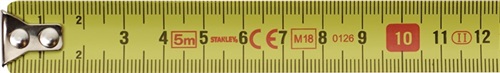 STANLEY Taschenrollbandmaß L.8m B.25mm mm/cm EG II Kapsel Festst.SB STANLEY