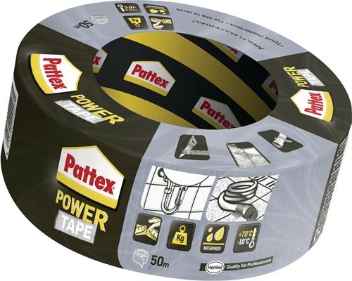 PATTEX Gewebeband Power-Tape silber-grau L.50m B.50mm Rl.PATTEX